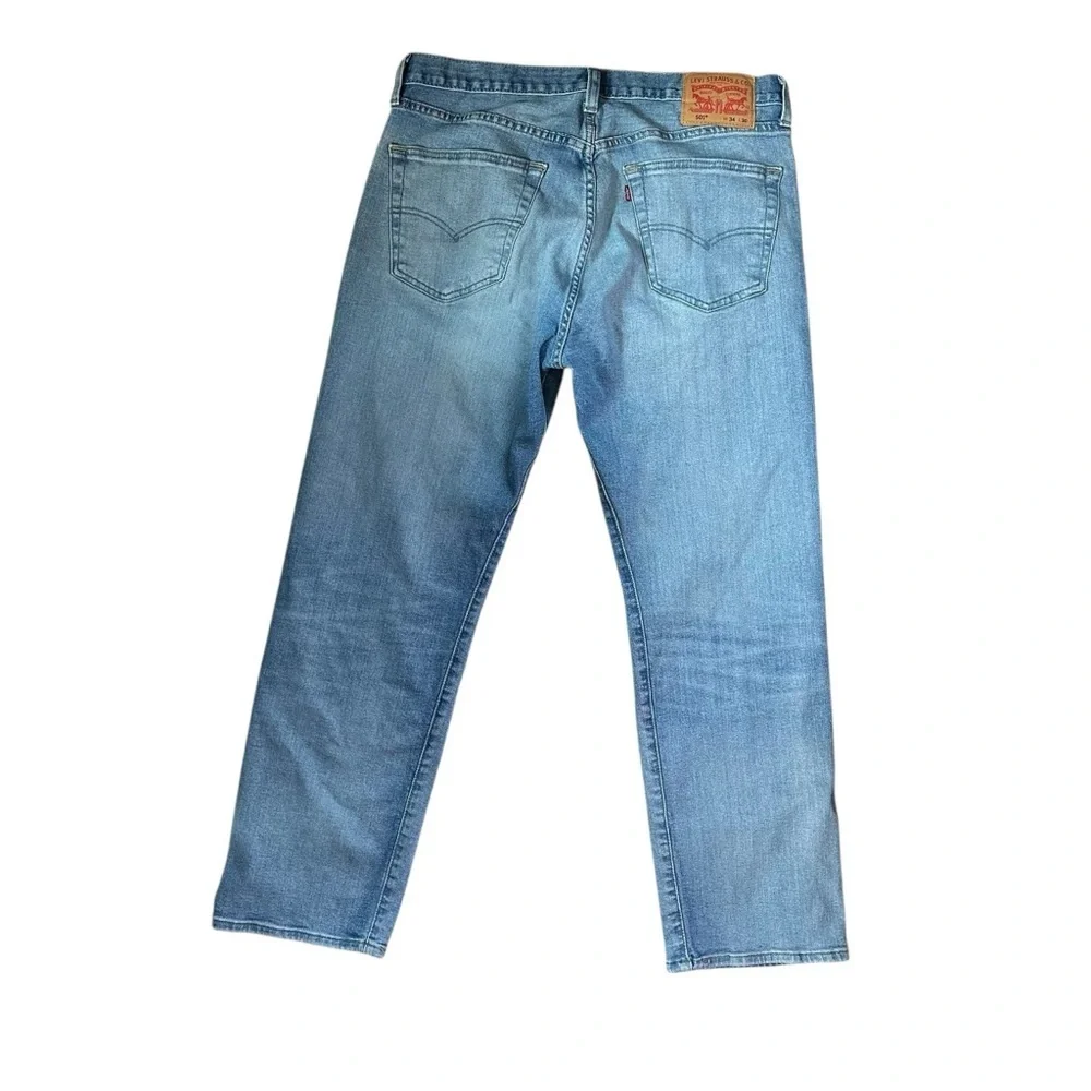 Levi’s Men’s 501 Light Wash Button Fly Straight Leg 34X30